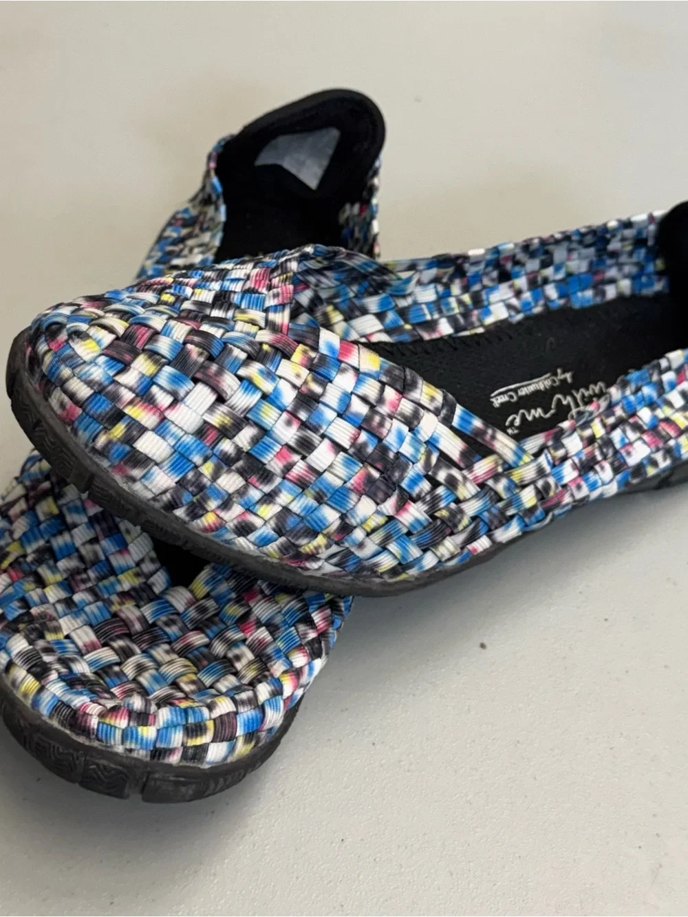 Coldwater Creek Walk with me Multicolor Woven Ballet Flats Shoes size 9